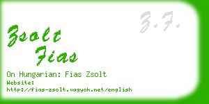 zsolt fias business card